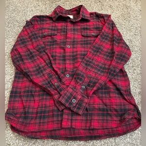 Jachs Flannel Men’s Size L Large Black and Red